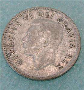 1950 Canada Canadian DIME 10 Ten CENT SILVER COIN  