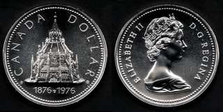 1976 $1 SILVER DOLLAR Canada ~ Library of Parliament SP  