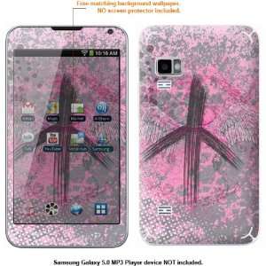 Protective Decal Skin Sticker for Samsung Galaxy 5.0 MP3 Player case 