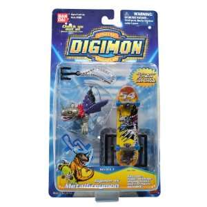 Digimon Digital Monsters Keychain/Finger Bindings/Figure Set   Metal 