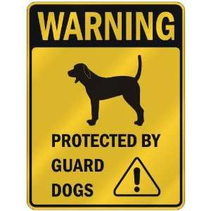   COONHOUND PROTECTED BY GUARD DOGS  PARKING SIGN DOG