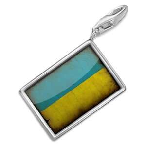  FotoCharms Ukraine Flag   Charm with Lobster Clasp For 