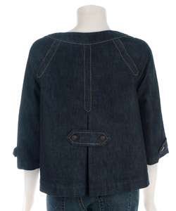 Anne Klein Jeans Womens 3/4 sleeve Jacket  Overstock