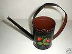antique toleware tole ware strawberry watering can returns accepted 