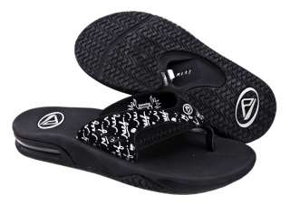 NEW Reef Womens Fanning Black/Silver Flip Flop Sandals US Size 10 