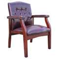 Office Star Visitors Chair with Cherry Finish  
