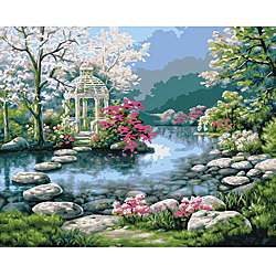 Paint By Number Japanese Garden Kit  
