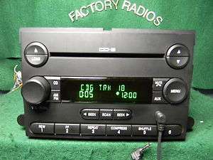 Ford CD Radio 6 CD changer F250 F350 05 07 SAT Ipod AUX 6C3T 18C815 AA 