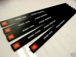 JBL Monitor Grill Badges 4300 series NICE  