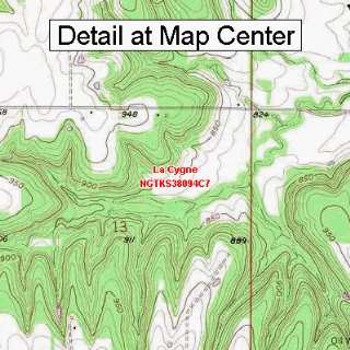 USGS Topographic Quadrangle Map   La Cygne, Kansas (Folded/Waterproof 