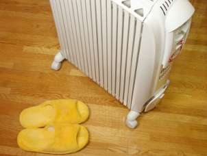 why shiver under the covers when you can use space heaters to quickly 