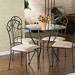 Scroll Top 5 piece Dining Table/ Chairs Set  Overstock