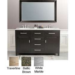 Sapphire 60 inch Double Sink Bathroom Vanity  Overstock