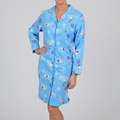 La Cera Womens Blue Bear Notch Collar Sleep Shirt  Overstock