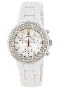 Aqua Master Womens White Ceramic Diamond Watch  Overstock