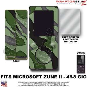  Zune 2 Skin Camouflage Green WraptorSkinz TM Kit fits Zune 