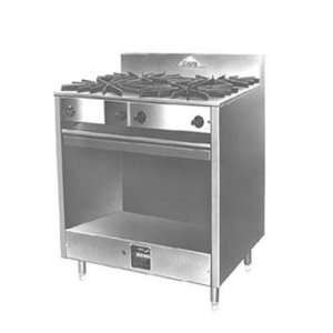   Pot Range, (4) Burners, Open Front Cabinet, Gas, 36 Inches Appliances