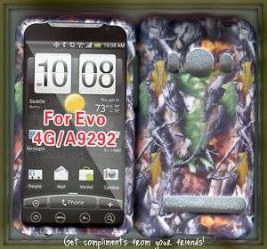 HTC Evo 4G Sprint Hard rubberized Cover Case Camo new  