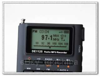 DE1125 DIGITAL DSP AM FM MW SW MP3 PLAYER DEGEN RADIO  