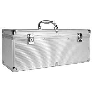 300 Disc CD/DVD Aluminum Carrying Hard Case Silver New  