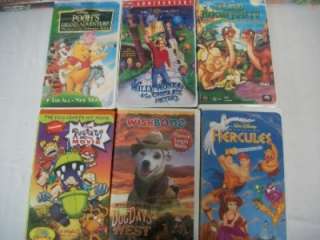   70+ Kids Clamshell VHS Movies 101 DALMATIONS LION KING AND MORE  