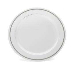 Heavyweight 7.5 inch China Like 20 piece Disposable Plates   