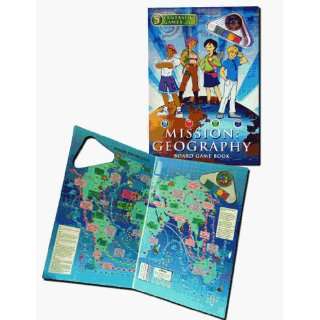   KIDZUP 102631 118 1042 Mission Geography Board Game Book Toys & Games