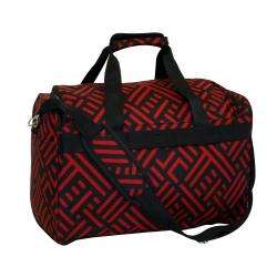   Black and Red 18 Inch Signature City Carry On Duffel  