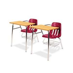  9400 Series Chair Desk, 21w x 33 1/2d x 30h, Medium Oak 