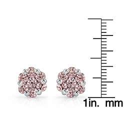 14k Gold 1/2ct TDW Pink Diamond Earrings (VS2)  Overstock