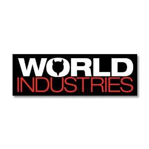  World Industries Stacked 25 Pack Logo Stickers, Black 