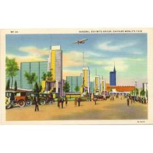   Postcard General Exhibits Group Chicago Worlds Fair Chicago Illinois