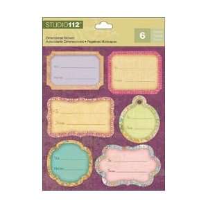 Company Studio 112 Dimensional Stickers To From Tag 6/Pkg; 12 Items 