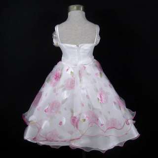 New Toddler Wedding Flower Girl Dress SZ 3/3T @  