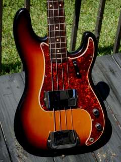 1961 Fender Precision Bass w/Slab Rosewood neck !