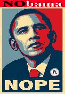 NOBama Hope=Nope Anti Barak Obama Republican Political *NEW* Custom T 