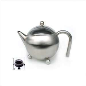  Satin Stainless Steel Teapot with Infuser by Cuisinox   13 