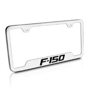  150 Brushed Steel License Plate Frame, Official Licensed: Automotive