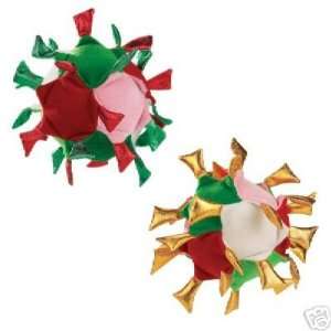 Zanies Holiday CrinkleOrb 15 Plush Dog Toys SET OF 2:  