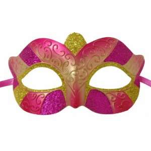  Serious Petite Costume Eye Mask Pink/Gold: Toys & Games