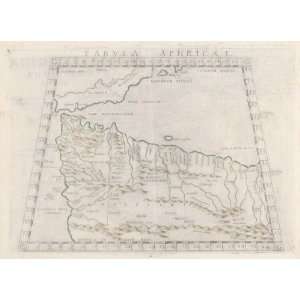  Antique Map of North Africa Tabula Aphricae I, 1545