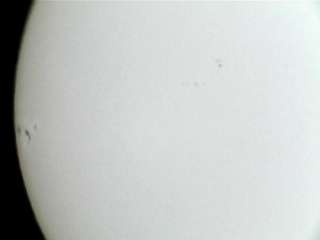 Sunspots captured by NIPON EE300 (with solar filter)