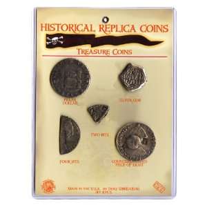    Historical Replica Spanish Treasure Pirate Coins Toys & Games