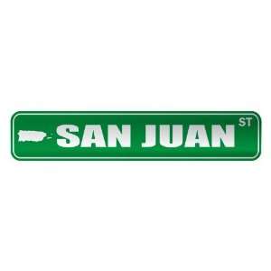   SAN JUAN ST  STREET SIGN CITY PUERTO RICO