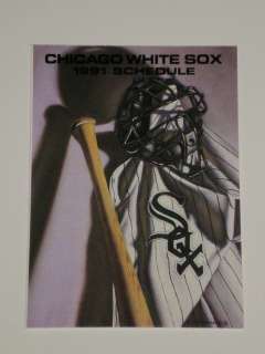 Chicago White Sox 1991 Pocket Schedule  
