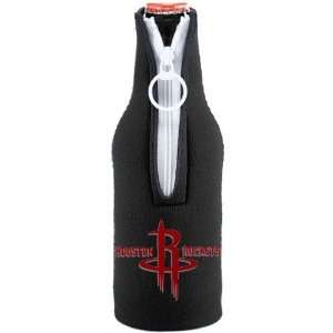  NBA Houston Rockets Black 12oz. Bottle Coolie: Sports 