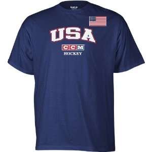    Team USA Olympic Hockey Reebok CCM T Shirt