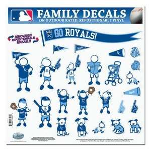  Kansas City Royals 11in x 11in Family Car Decal Sheet 