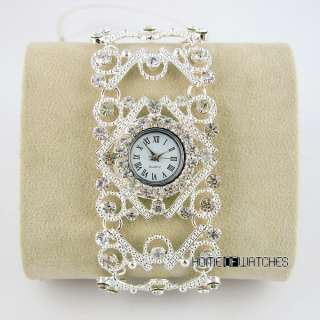 P5 Luxury Ladies INLAY Crystal Bracelet Dress Quartz Analog Wrist 