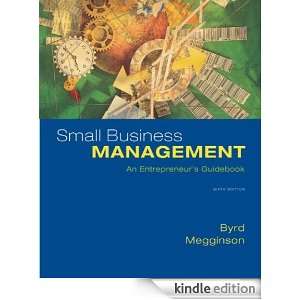 Small Business Management An Entrepreneurs Guidebook Mary Jane Byrd 